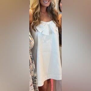 White Bow Dress - Size L